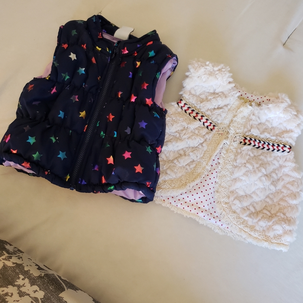 Bundle of 2 Size 18mo. Girls Sweater Vests